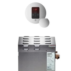 Mr. Steam MS (iTempo) 5 kW (5000 W) Steam Shower Generator Package with iTempo Control in Round Polished Chrome