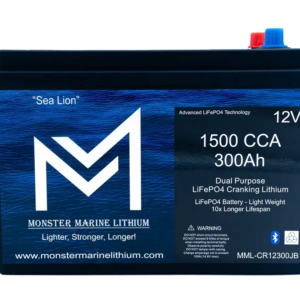 1500 CCA 300AH Dual Purpose Cranking Lithium Bluetooth "Sea Lion"
