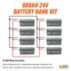 Rich Solar - 24V - 800AH - 20.4kWh Lithium Battery Bank