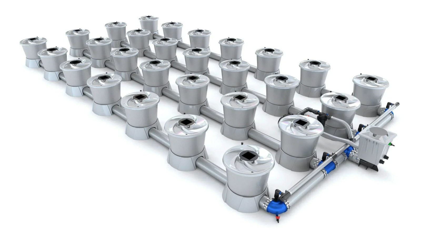 28-POT-2.jpg Alien Hydroponics - V-SYSTEM 28 Pot 4 Row Kit