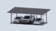 Chiko USA Premier Residential Steel Carport | Black | Solar Pergola | Solar Gazebo