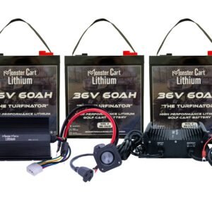 BIG BUNDLE 36v 180Ah- (3) 36V 60AH LITHIUM BATTERY & 36V 15A WATERPROOF CHARGER