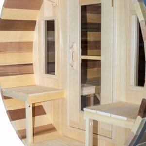 Dundalk Leisurecraft Canadian Timber Tranquility Barrel Sauna | 6 - 8 Persons