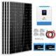 Sungold Power Solar Kit 3000W 24V Inverter 120V output Lithium Battery 800 Watt Solar Panel SGKT-3PRO