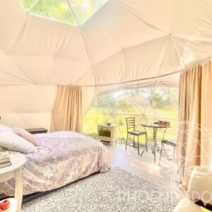 4-Season DELUXE Glamping Package Dome - 20'/6m - Phoenix Domes