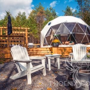 4-Season DELUXE Glamping Package Dome - 26'/8m - Phoenix Domes