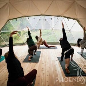 4-Season DELUXE Glamping & Yoga Package Dome - 30'/9m - Phoenix Domes