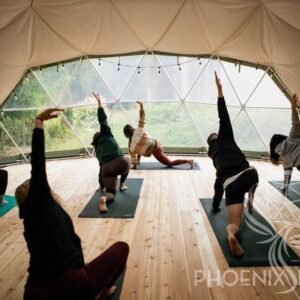 4-Season DELUXE Glamping & Yoga Package Dome - 33'/10m - Phoenix Domes