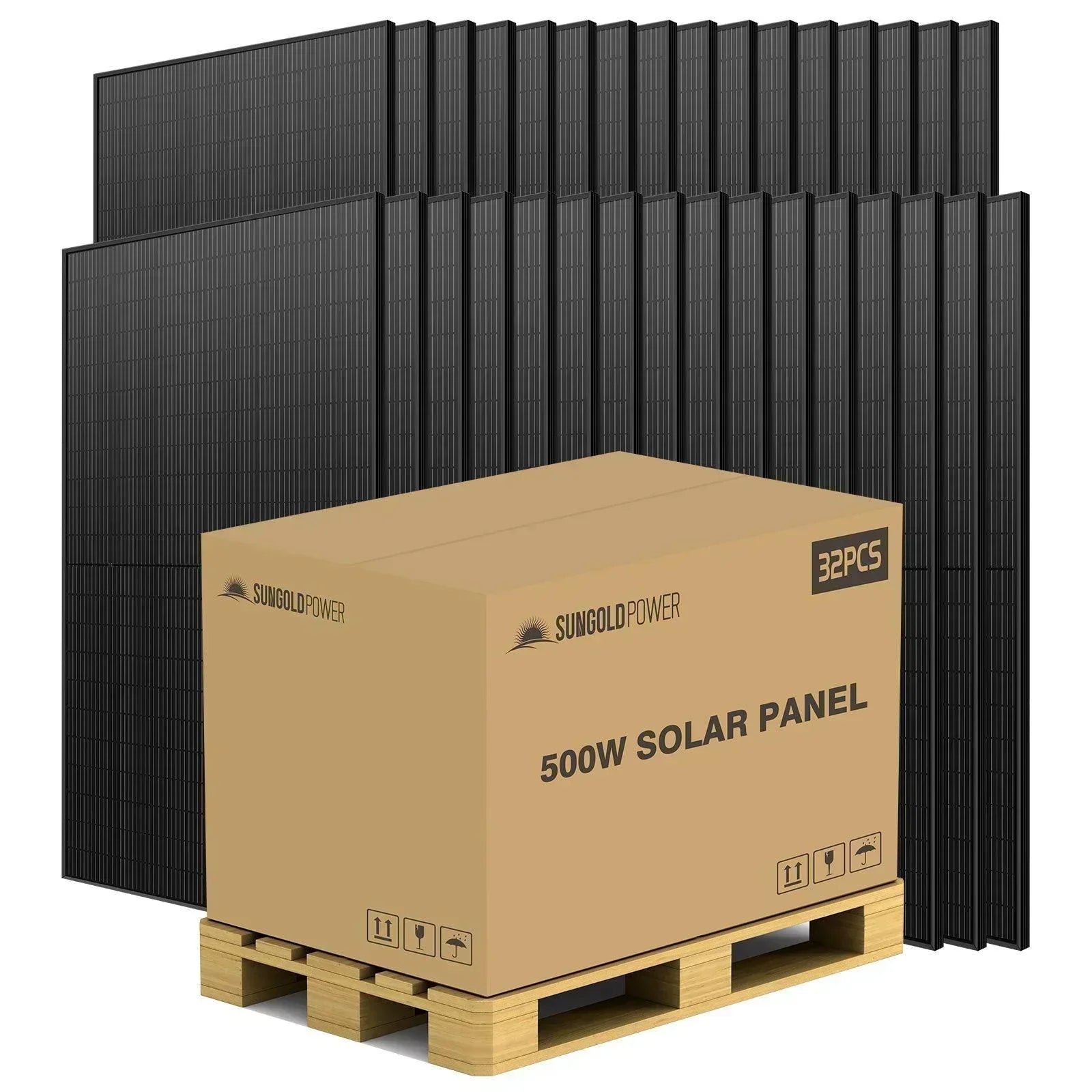 500W.jpg Sungold Power 500W MONO BLACK PERC SOLAR PANEL FULL PALLET (32 PANELS)