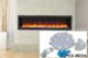 Amantii Symmetry Bespoke 34'' Wall Mount / Recessed Linear Indoor/Outdoor Electric Fireplace