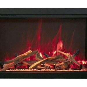 Amantii Traditional Bespoke 30-Inch Built-In Indoor/Outdoor Smart Electric Firebox Insert