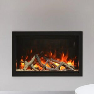 Amantii Traditional Lumina 26-Inch Built-In Indoor/Outdoor Smart Electric Firebox Insert