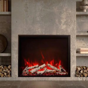Amantii Traditional Bespoke 48-Inch Built-In Indoor/Outdoor Smart Electric Firebox Insert