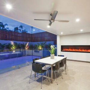 Amantii Panorama BI-88-DEEP-OD Deep 88 Inch linear Indoor or Outdoor Electric Fireplace