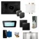 Mr. Steam Bliss Max Programmable Steam Generator Control Kit with iSteamX Control and Aroma Glass Steamhead