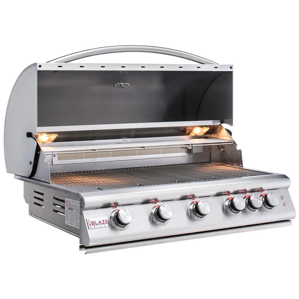 Blaze-Grills-LTE-40-Inch-5-Burner-Built-In-Natural-Gas-Grill-BLZ-5LTE2-NG-Open-With-Lights.jpg Blaze Grills LTE 40-Inch 5-Burner Built-In Natural Gas Grill with Rear Infrared Burner & Grill Lights