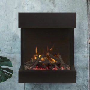 Amantii 2025WM Cube Lumina 3-Sided View Built In Indoor/Outdoor Electric Fireplace