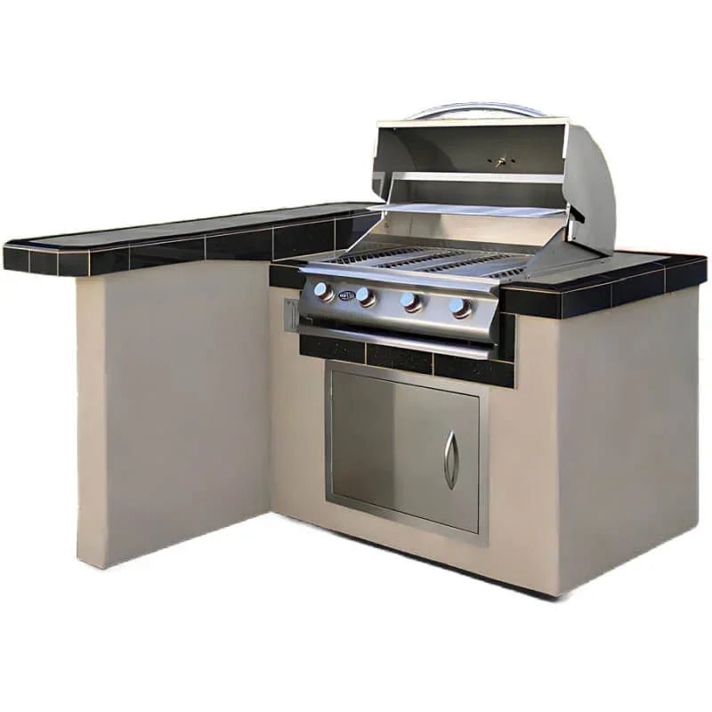 Cal-Flame-4-Ft-L-Shaped-BBQ-Grill-Island_2_1.jpg Cal Flame Maui Q 4 Ft. L-Shaped BBQ Grill Island - BBK401