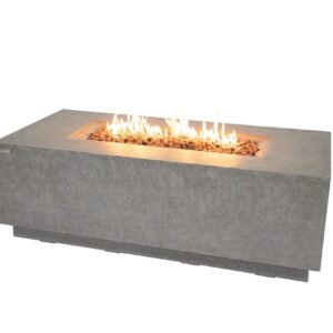 Elementi Andes Fire Table - Light Gray