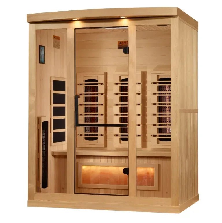 GDI-8030-03_2_3x3_45eb360c-0d10-4ad8-a49a-55431913fdde-768x771.webp Golden Designs Full Spectrum Infrared Sauna with Himalayan Salt Bar | GDI-8030-03 | 3 Persons