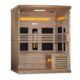 Golden Designs Full Spectrum Infrared Sauna with Himalayan Salt Bar | GDI-8260-01 | 6 Persons