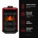 ComfortBilt HP22 Pellet Stove Burgundy  Special Buy!!!