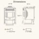 ComfortBilt HP22 Pellet Stove Black