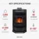 ComfortBilt HP22 Pellet Stove Black