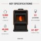 ComfortBilt HP61 Pellet Stove Dark Brown