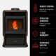 ComfortBilt HP61 Pellet Stove Dark Brown