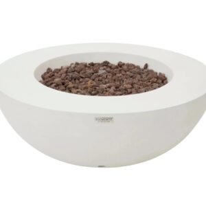 Elementi - Lunar Fire Bowl Cream White - Natural Gas