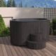 SaunaLife 2-Person Black Thermo-Pine Cold/Hot Plunge Tub w/ Water Chiller/Heater | Model S2B