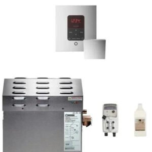 Mr.Steam 7.5kW Steam Shower Generator Package with iTempoPlus Control in Square, Polished Chrome