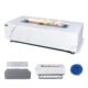 Carrara Outdoor Bianco White Fire Pit Table - Select Fuel Type
