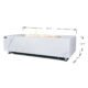 Carrara Outdoor Bianco White Fire Pit Table - Select Fuel Type