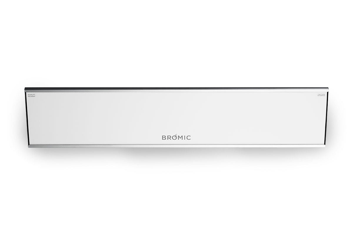 PlatinumElectricWhiteFR.jpg Bromic Heaters Platinum Smart-Heat 4500 Watt Radiant Infrared Outdoor Electric Heater | White | 240V