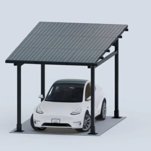 Chiko USA Premier Residential Steel Carport | Black | Solar Pergola | Solar Gazebo