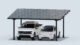 Chiko USA Premier Residential Steel Carport | Black | Solar Pergola | Solar Gazebo