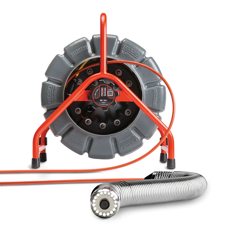 Ridgid-63628_01.webp RIDGID 63628 200' Mini 30mm TruSense Self-Leveling Color Reel