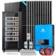 Off Grid Solar Kit 10KW 48VDC 120V/240V 25.6KWH Lithium Battery 12 X 550 Watts Solar Panels SGR-10K25