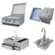 Cal Flame Laguna Q Platinum Series 3-Piece BBQ Island - GPV-3100