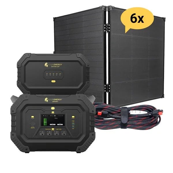 Lion Energy KOH - Safari+XP Portable Power Station Bundle