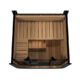 SaunaLife Model CL3G Cube-Series Outdoor Home Sauna Kit | 2 Persons