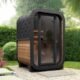 SaunaLife Model CL3G Cube-Series Outdoor Home Sauna Kit | 2 Persons