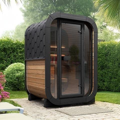 SaunaLife-CL3G-Cube-Sauna-Kit-7.jpg SaunaLife Model CL3G Cube-Series Outdoor Home Sauna Kit | 2 Persons