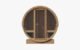 SaunaLife Model E7G Barrel Sauna Glass Front | 4 Persons
