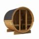 SaunaLife Model E7G Barrel Sauna Glass Front | 4 Persons
