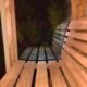 SaunaLife Model E7G Barrel Sauna Glass Front | 4 Persons