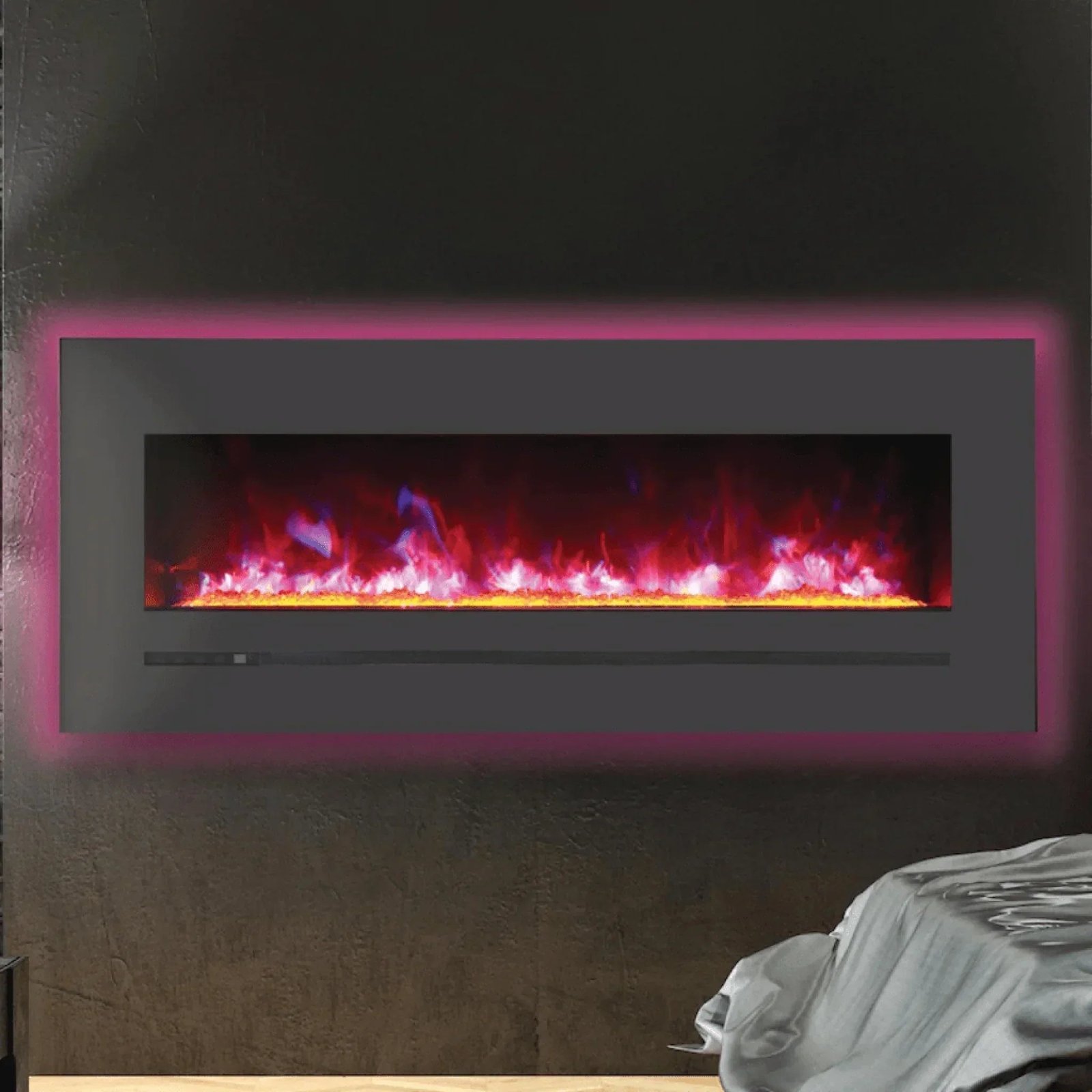 Sierra-Flame-by-Amantii-48-Wall-MountFlush-Mount-Electric-Fireplace-with-Deep-Charcoal-Colored-Steel-Surround.jpg Sierra Flame by Amantii 48" Wall Mount/Flush Mount Electric Fireplace with Deep Charcoal Colored Steel Surround