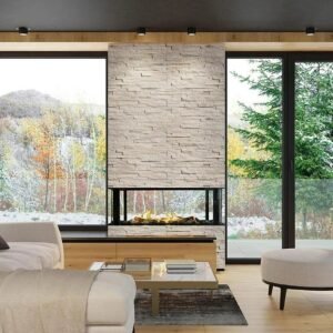 Sierra Flame by Amantii Lyon 48" 4-Sided See-Through Natural Gas Fireplace